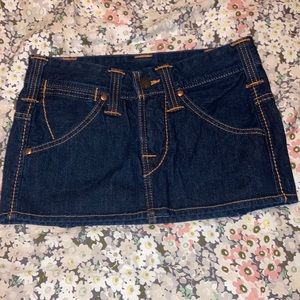 Women’s True Religion Dark Wash Denim Mini Skirt